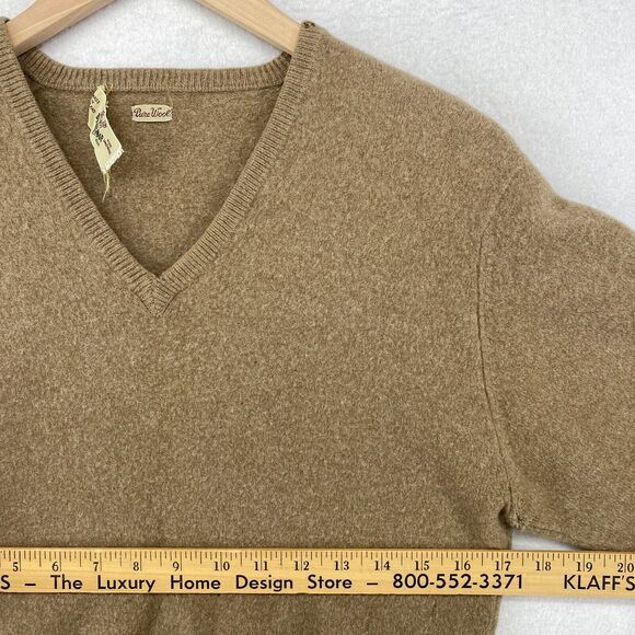 BRAEMAR Sweater Womens S Pure Lambswool Long Sleeve Pullover Brown Scotland Vtg - Picture 10 of 16